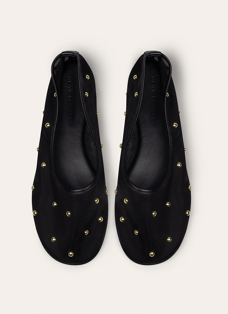 Dear Frances Balla Mesh Flat with studs