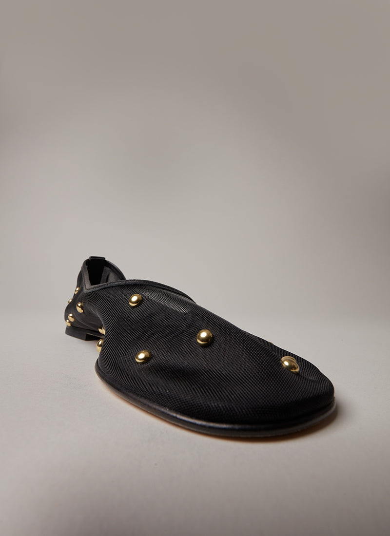 Dear Frances Balla Mesh Flat with studs