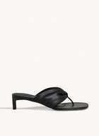 Dear Frances Leather Wrap Mid Heels