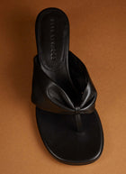 Dear Frances Leather Wrap Mid Heels