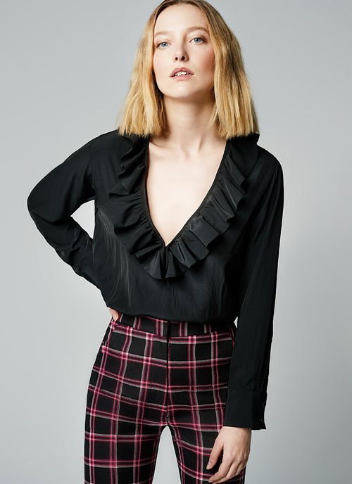 Smythe Deep V Blouse
