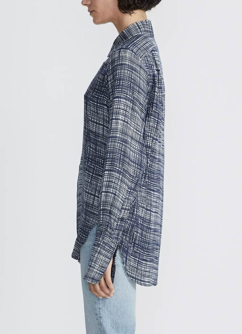 rag & bone Delphine Printed Silk Shirt
