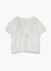 DÔEN Bernadette Cotton Short Sleeve Top