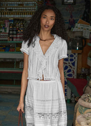 DÔEN Bernadette Cotton Short Sleeve Top