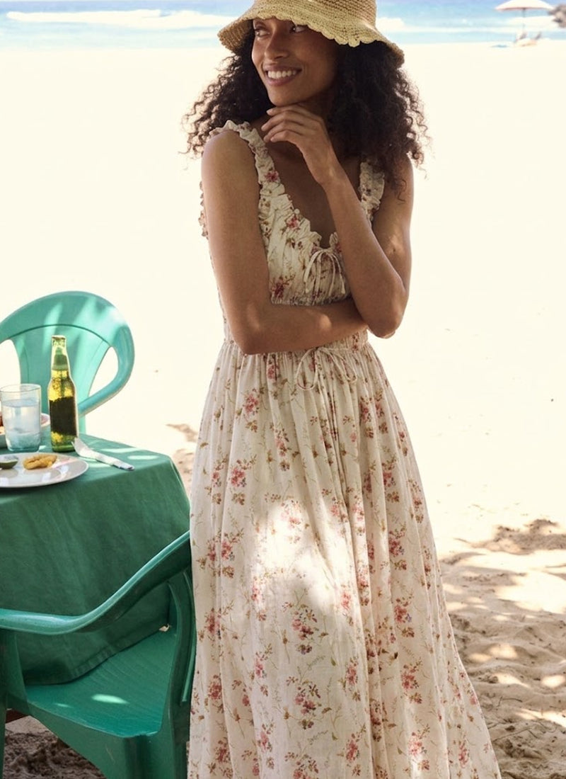 DÔEN Emmaretta Cotton Midi Dress
