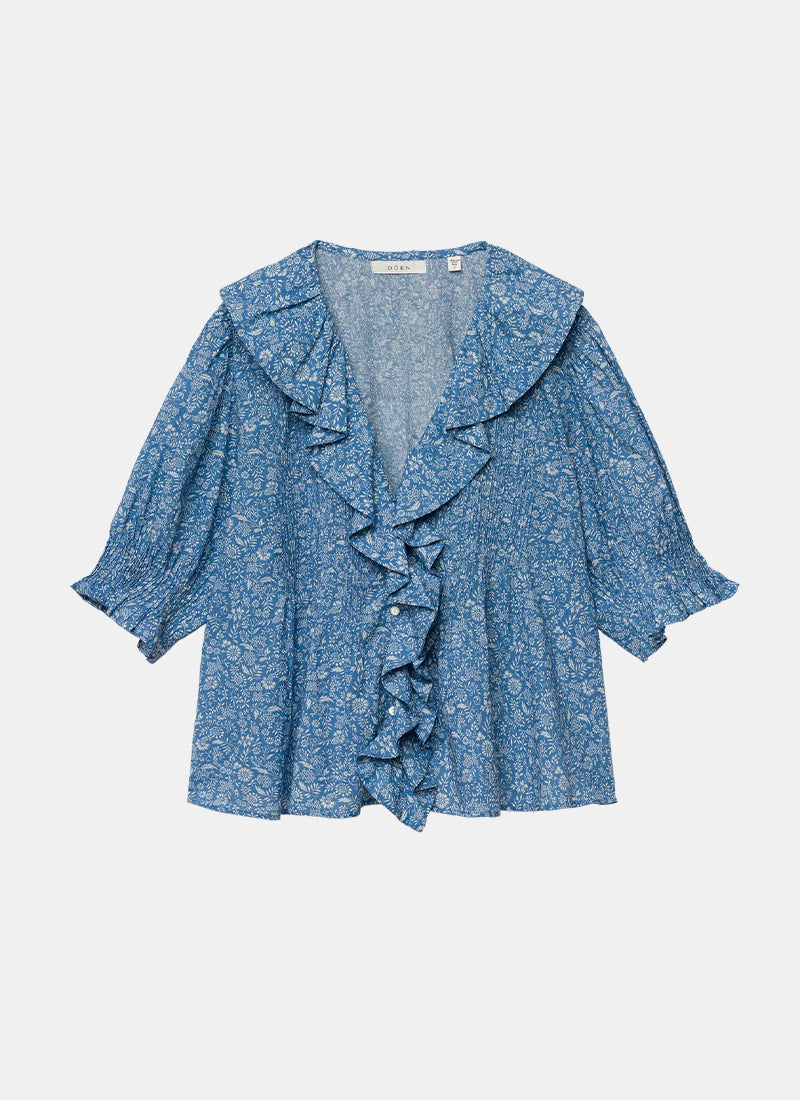  Henri Top Blue Garden Bloom by DOEN 