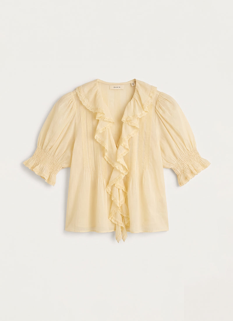 DÔEN Henri Cotton Short Sleeve Top