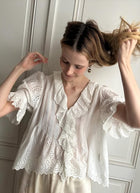 DÔEN Henri Eyelet Top