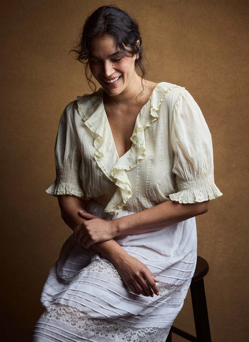 Henri Cotton Short Sleeve Top