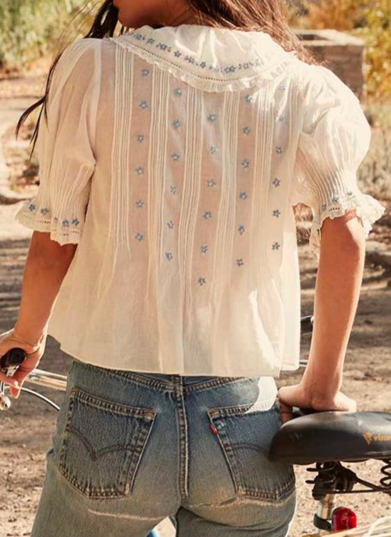 DÔEN Hettie Cotton Short Sleeve Top
