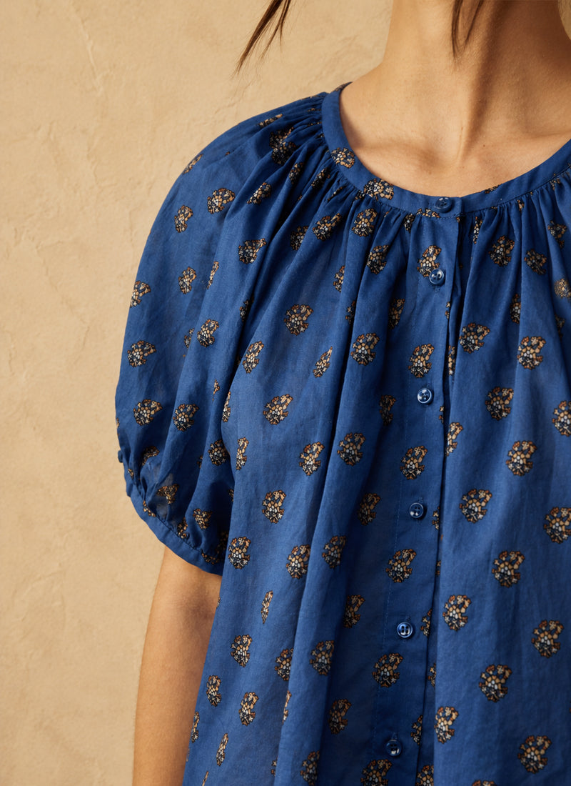 June Cotton Short Sleeve Top