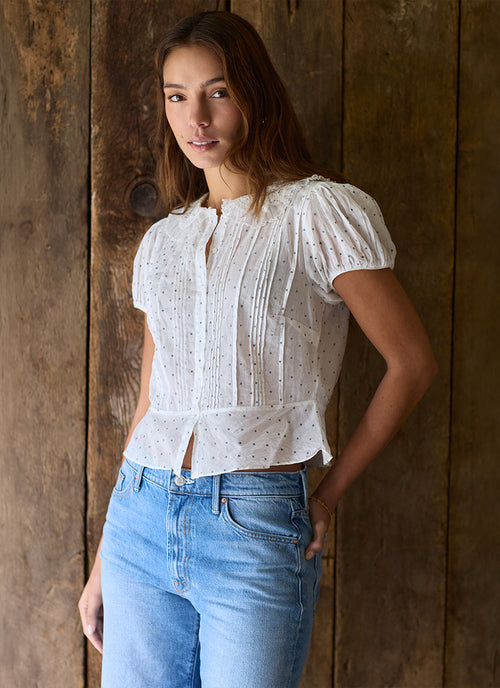 Oleta Cotton Short Sleeve Top