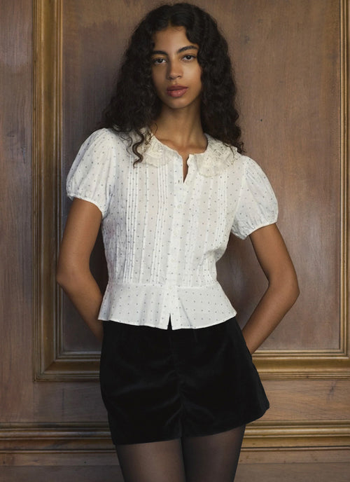 Oleta Cotton Short Sleeve Top