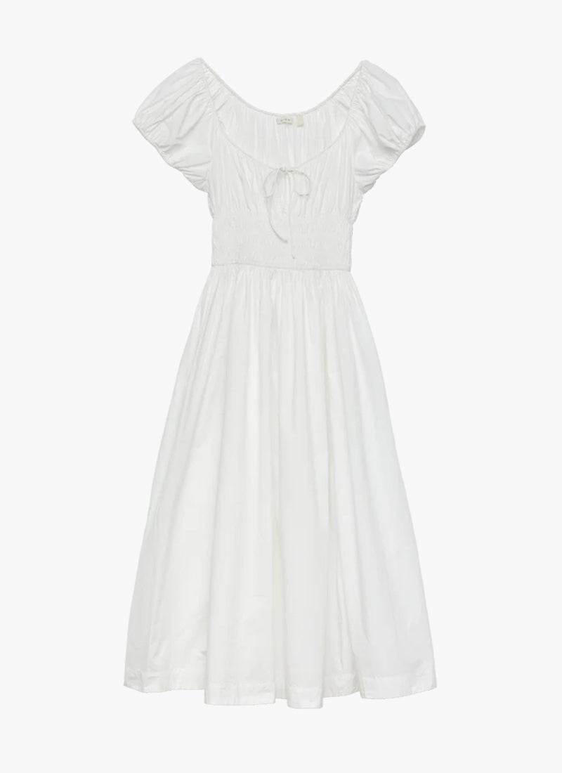dijon salad dressing Quinn Cotton Midi Dress by DÔEN