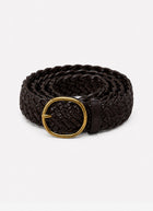 Weave Oval Buckle Belt