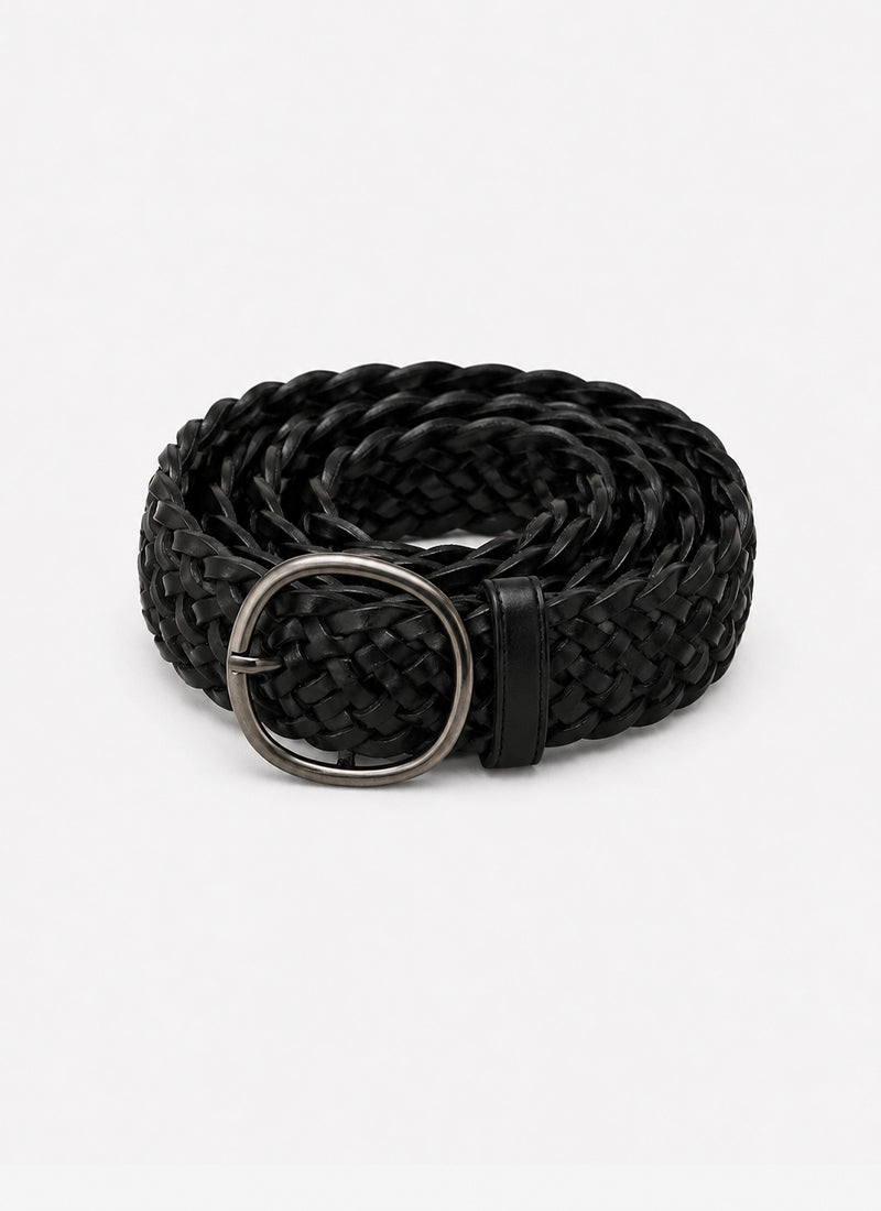 Weave Oval Buckle Belt