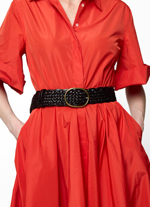 Dragon Diffusion Weave Oval Buckle Belt