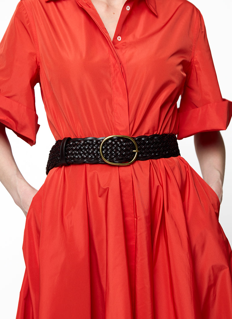 Dragon Diffusion Weave Oval Buckle Belt