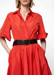 Weave Oval Buckle Belt