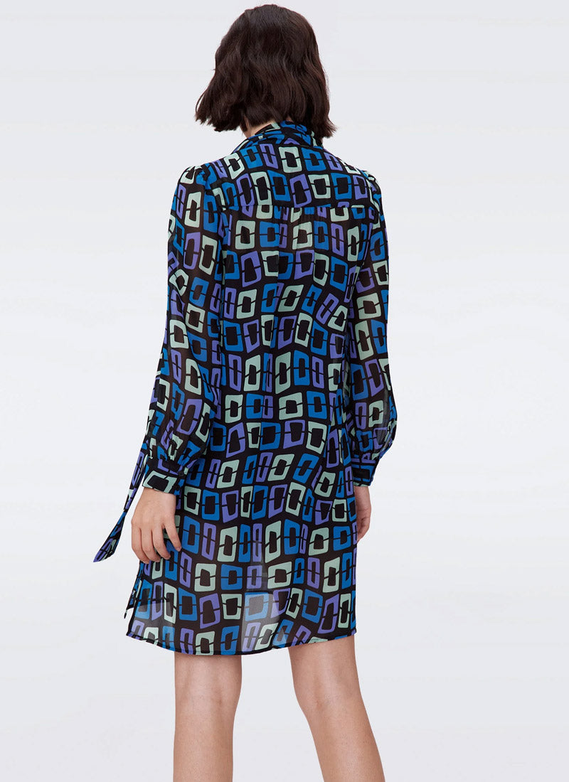 Diane Von Furstenberg Prue Chain Dream Mini Dress
