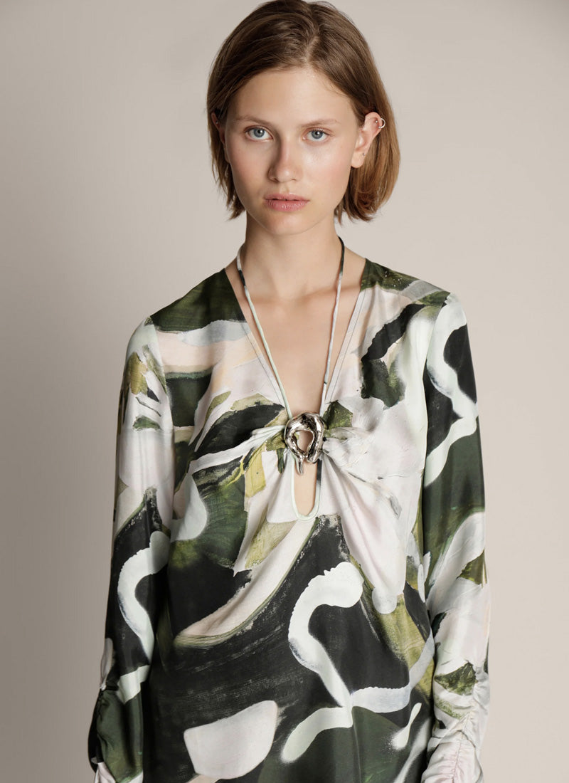 Munthe Earthy Print Shift Dress