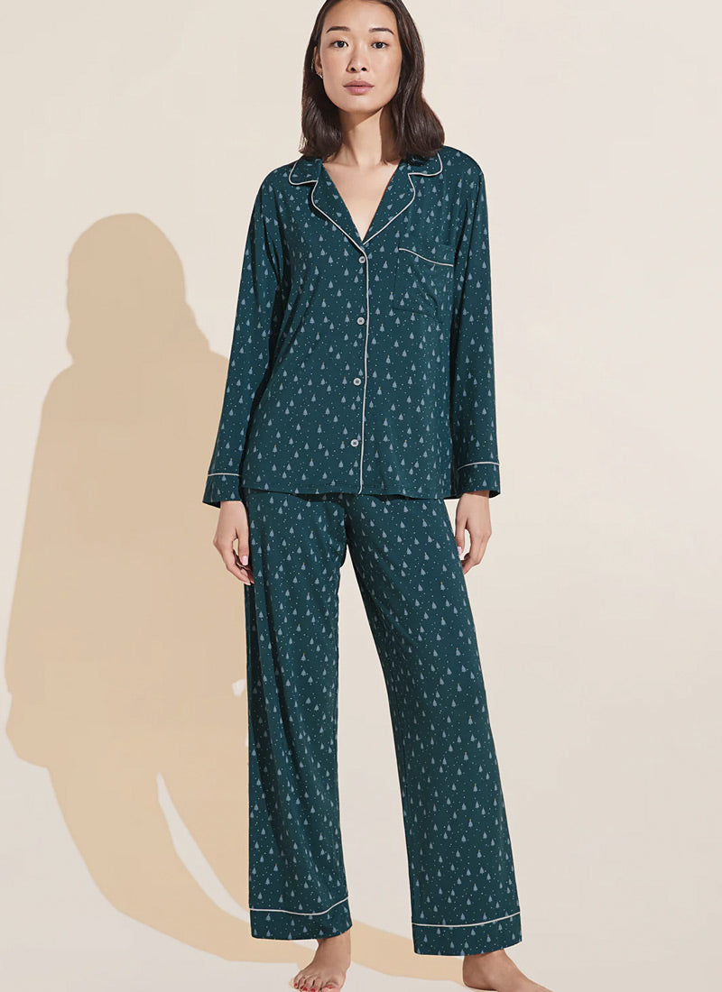 Eberjey Gisele Printed Long PJ Set