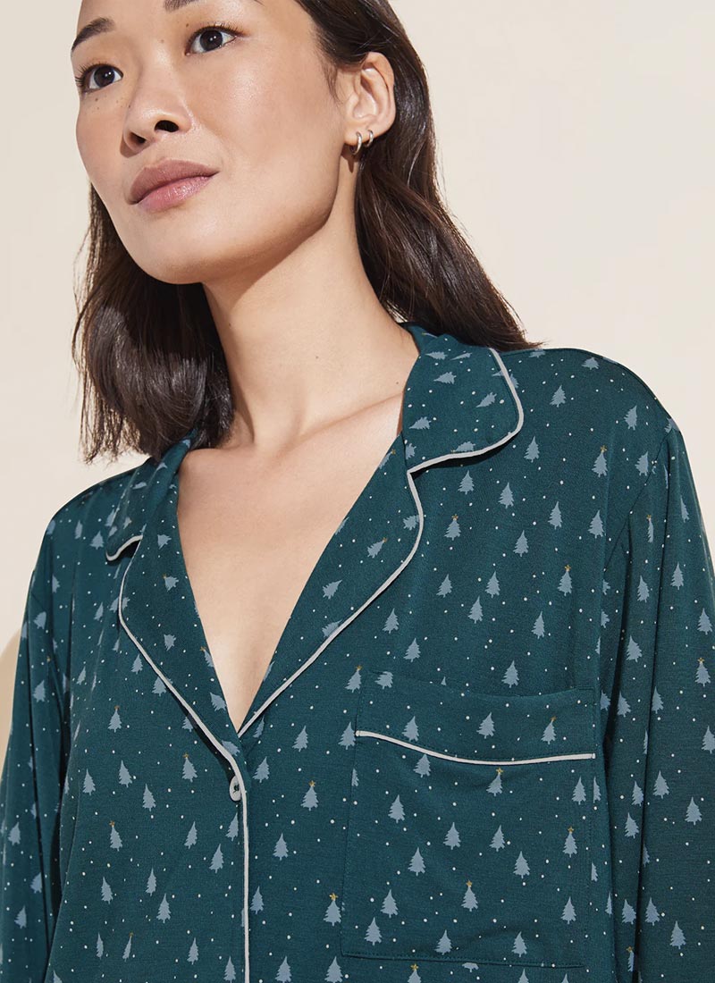 Eberjey Gisele Printed Long PJ Set