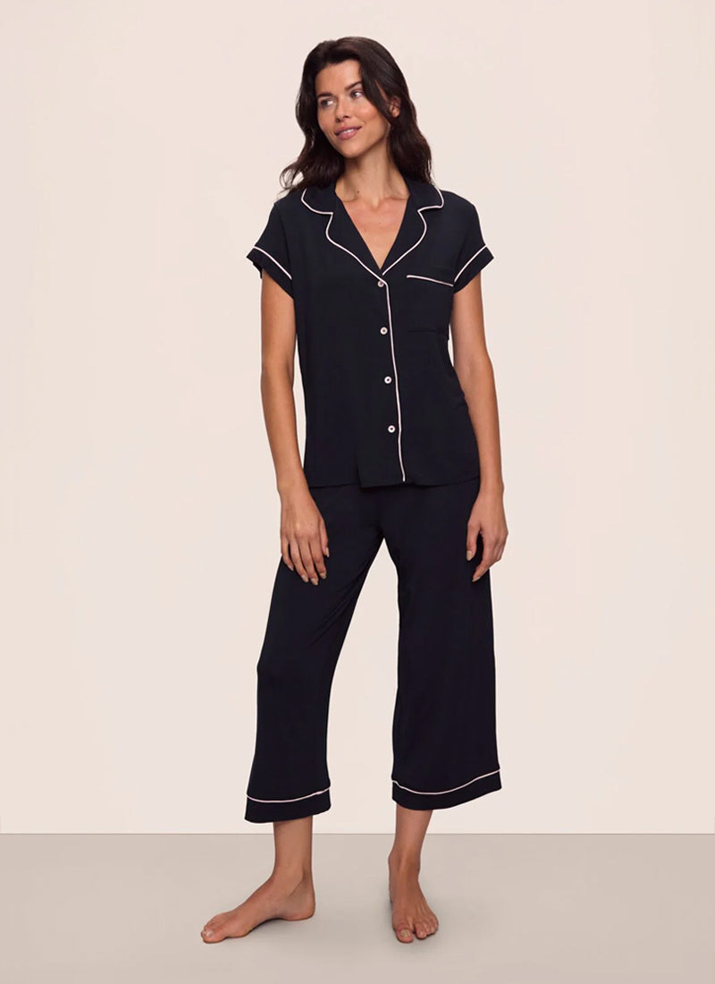 Gisele The Short Sleeve Crop PJ Set