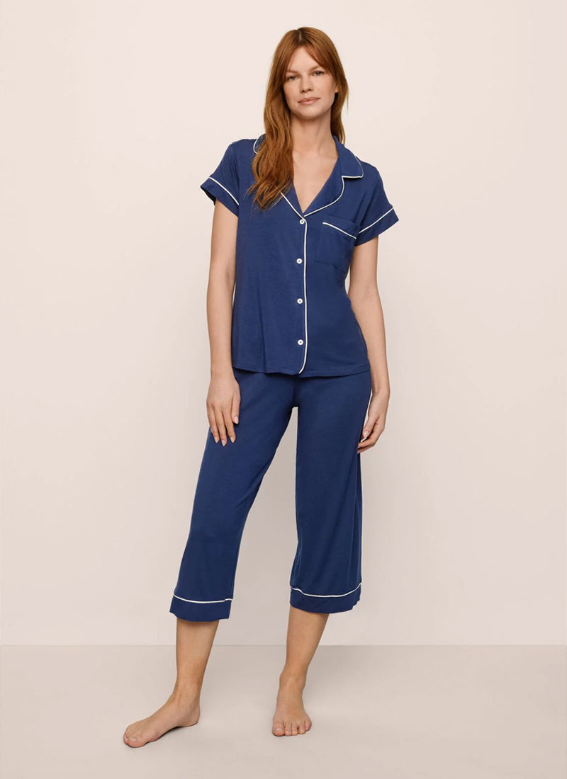 Gisele The Short Sleeve Crop PJ Set