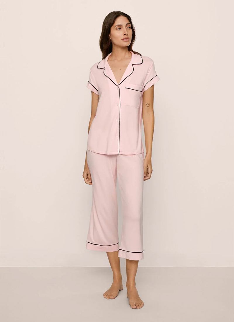 Gisele The Short Sleeve Crop PJ Set