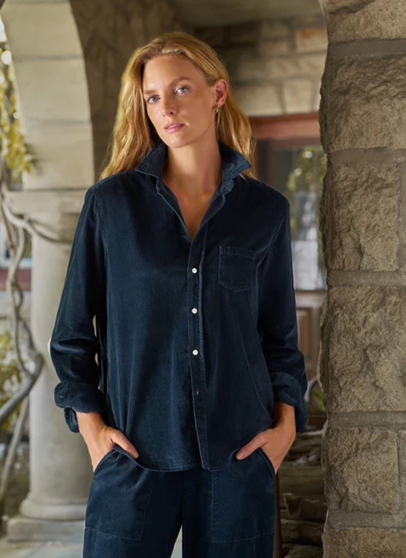 Eileen Corduroy Relaxed Button-Up Shirt