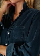 Eileen Corduroy Relaxed Button-Up Shirt