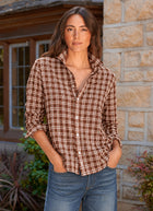 Eileen Plaid Relaxed Button-Up Shirt