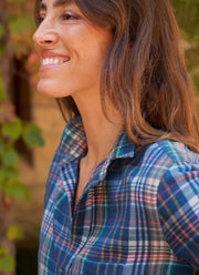 Eileen Plaid Relaxed Button-Up Shirt