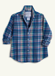 Eileen Plaid Relaxed Button-Up Shirt