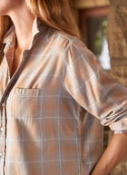 Eileen Plaid Relaxed Button-Up Shirt