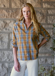 Eileen Plaid Relaxed Button-Up Shirt