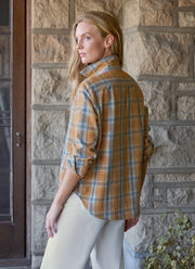 Eileen Plaid Relaxed Button-Up Shirt