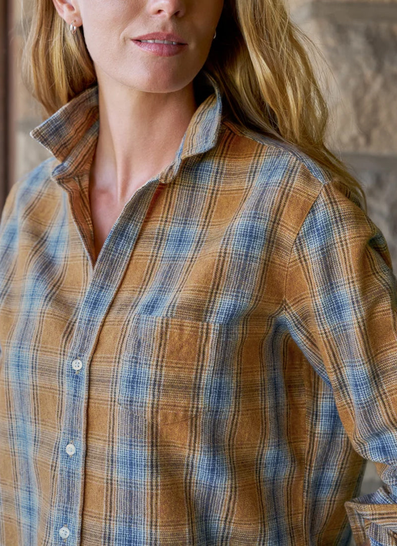 Eileen Plaid Relaxed Button-Up Shirt