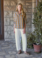 Eileen Plaid Relaxed Button-Up Shirt