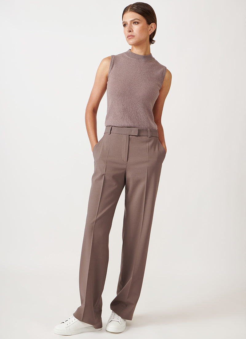 Cashmere sleeveless sweater clearance