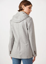Hooded Single Breasted Blazer