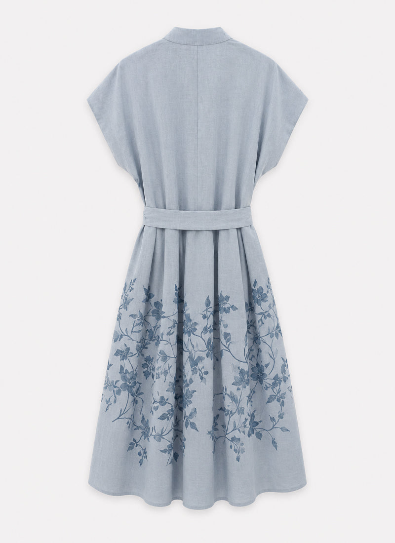 Eleventy Linen Belted Dress