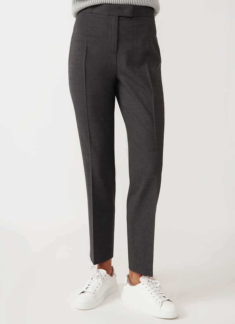 Eleventy Straight-Leg Wool Trouser