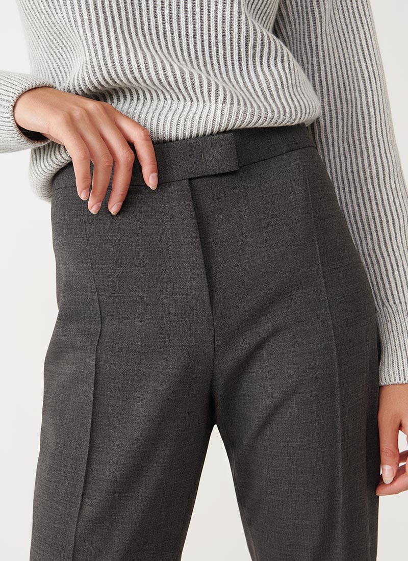 Eleventy Straight-Leg Wool Trouser