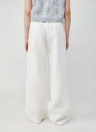 Eleventy Wide Leg Linen Pants