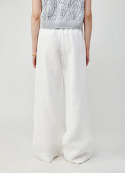 Eleventy Wide Leg Linen Pants