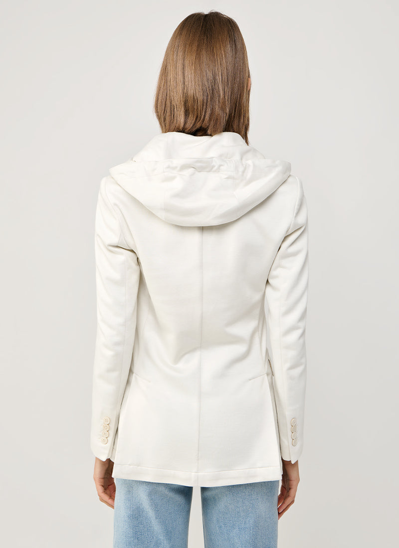 Eleventy Cotton Hooded Blazer