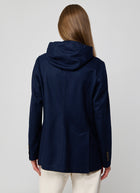 Eleventy Laser Cut Hooded Blazer