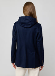 Eleventy Laser Cut Hooded Blazer